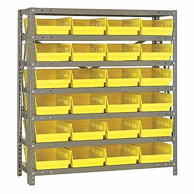 E1513 Bin Shlvng 12inx39inx36in Yellow