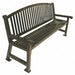 Outdoor Bench 48 in L 36 in H Burgandy