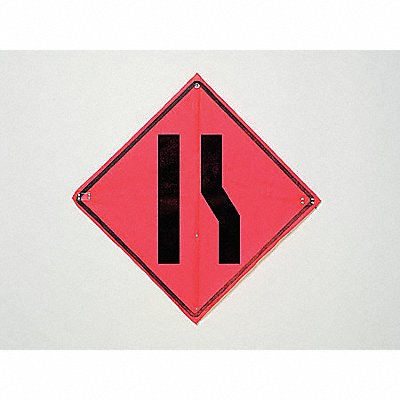 Lane Ends Traffic Sign 36 x 36 