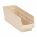 F0613 Shelf Bin Ivory Polypropylene 4 in