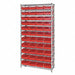 E3959 Bin Shlvng 18inx74inx36in Red