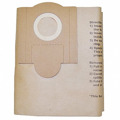 Vacuum Bag Paper 1-Ply Reusable PK3