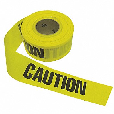 Barricade Tape Yellow/Black 500 ft x 3In