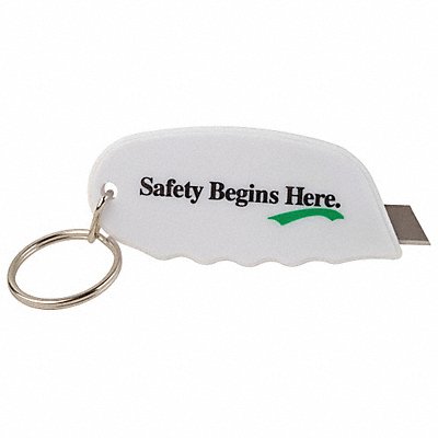 Slogan Key Ring Plastic 2-1/2 in.