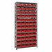 E1516 Bin Shlvng 18inx75inx36in Red