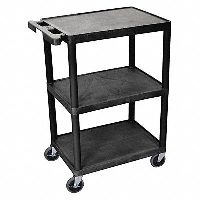 Utility Cart 300 lb Cap. PE 3 Shelves