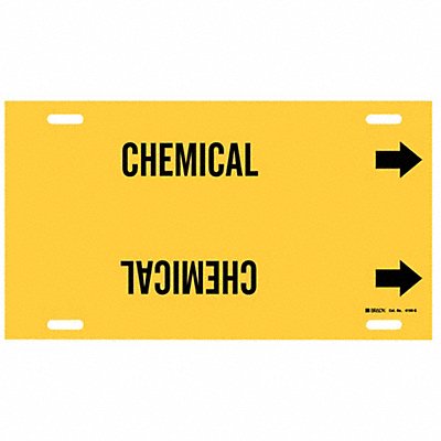 Pipe Marker Chemical 10 in H 24 in W