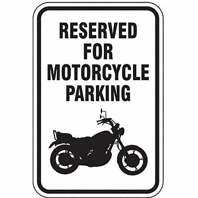 Motorcycle Parking Sign 18 x 12 