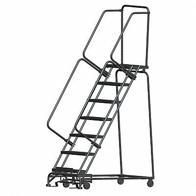 Lockstep Rolling Ladder Steel 70 In.H