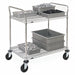 Wire Shelf Cart 2 Shelf 39x60x24