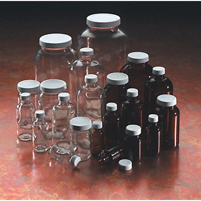 Bottle 178 mm H Amber 99 mm Dia PK12