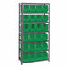 E1503 Bin Shlvng 18inx75inx36in Green