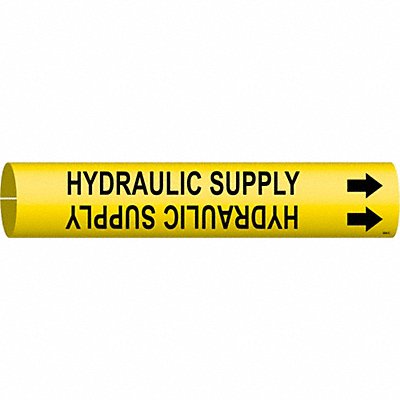 Pipe Marker Hydraulic Supply 2 13/16in H