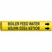 Pipe Marker Boiler Feed Water 13/16in H