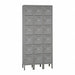 Box Locker Louvered 3 Wide 6 Tier Gray