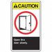 Safety Label 5 in x 3 1/2 in Vinyl PK5