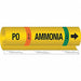 Pipe Marker Ammonia 9 in H 8 in W