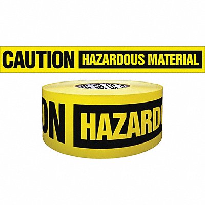 Barricade Tape Yellow/Black 500ft x 3 In