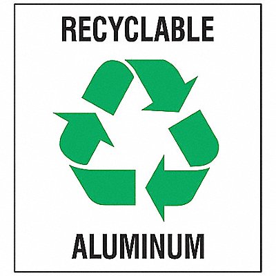 Recycle Label 10 in x 10 in Vinyl PK5