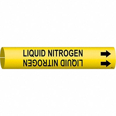 Pipe Marker Liquid Nitrogen 2in H 2in W