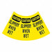 Cone Collar Yw/Blk Slippery When Wet PK6