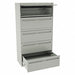 File Cabinet 36 in 5 Drawer Grey