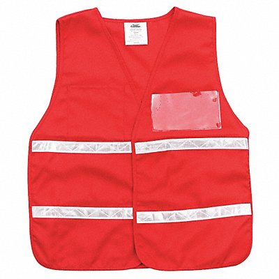 E4207 Safety Vest Red Legend Insert Universal