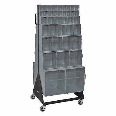 Bin Storage Rack Powder Coated 52 in