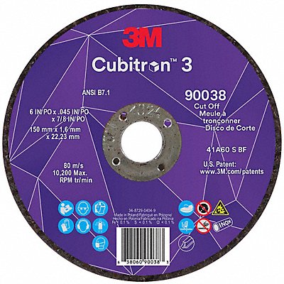 Abrasive Cut-Off Wheel 7/8 in Connector