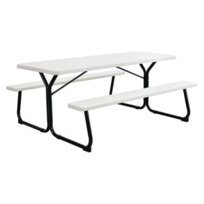 TABLE,6' PLASTIC PICNC,WH