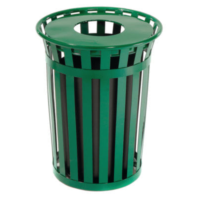 WASTEBASKET,OUTDR,36GAL;G