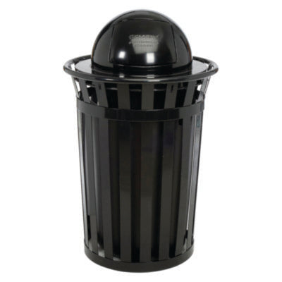 WASTEBASKET,W/DOME;36 GAL