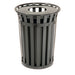 WASTEBASKET,OUTDR,36GAL;B