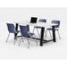 TABLE,MT,WHT, 4 CHR,NV
