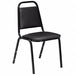 Stacking Chair Steel Black/Black