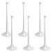 Light Duty Stanchion 41 in H White PK6