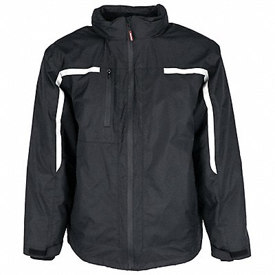 Rain Jacket Black Size 3XL