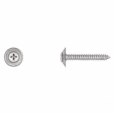 Chrome Sems Trim Screws 8X1-1/4 #6 Phll