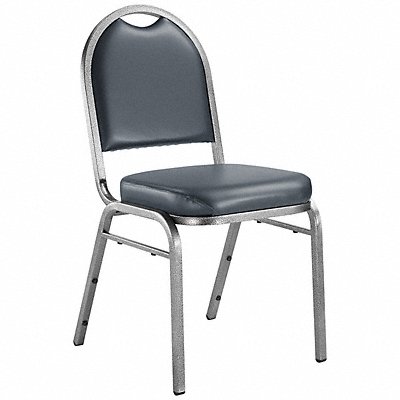 Stacking Chair Steel Blue/Silvervein