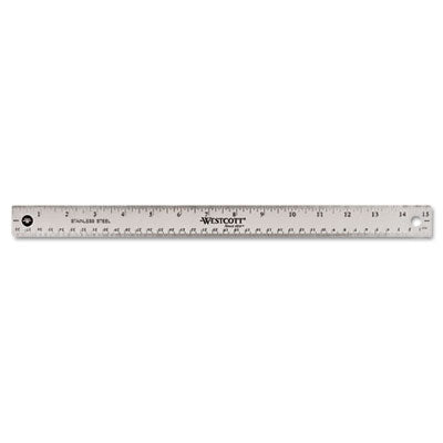 RULER,STAINLSS STEEL,15IN