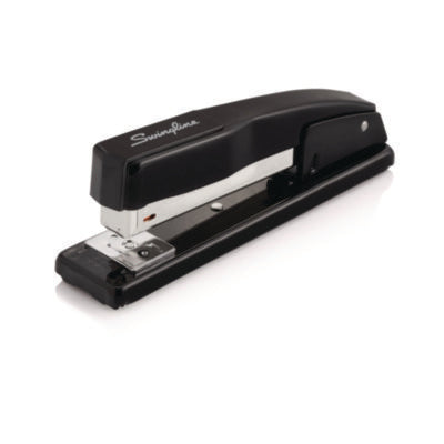 STAPLER,DSK,FL STP,BK