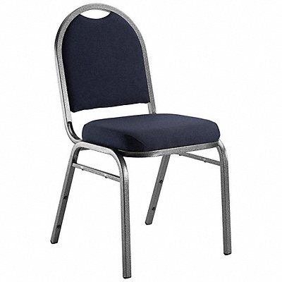 Stacking Chair Steel Blue/Silvervein