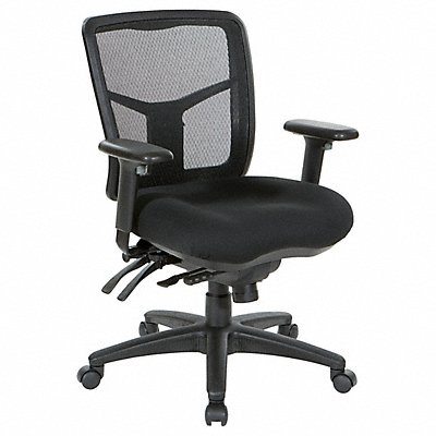 Desk Chair Fabric Coal 18 to 22 Seat Ht