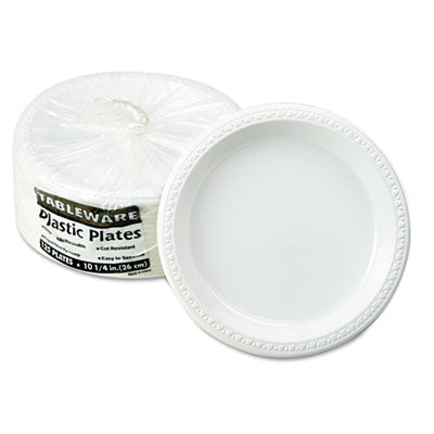 PLATE,10.25"PLAS,125PK,WE