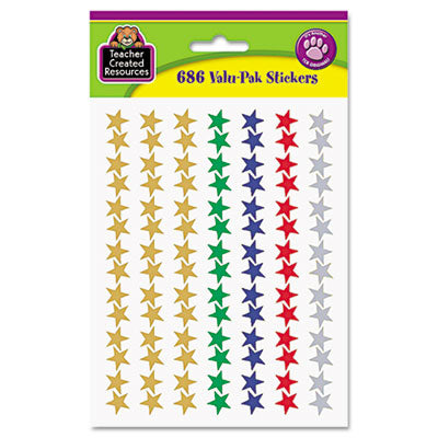 STICKERS,FOIL STARS,686PK