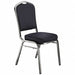 Stack Chair Navy Fabric Silvervein Frame