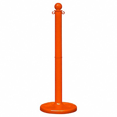 Stanchion Post Dia 2-1/2 Safety Orange