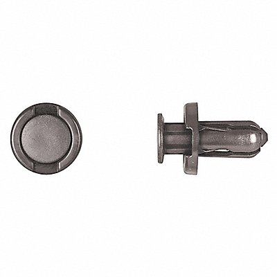 Blk Nyln Fender Push Ret 10mm Hole 20mm