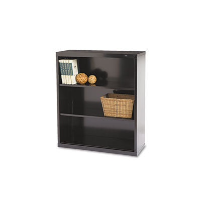 BOOKCASE,STL,3 SHF,40H,BK