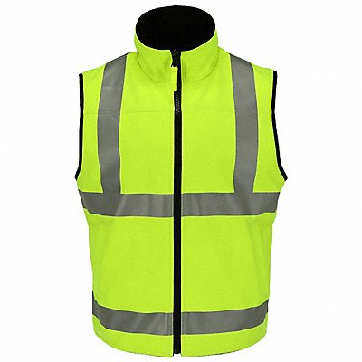 HiVis Reversible Softshell Vest Lime M